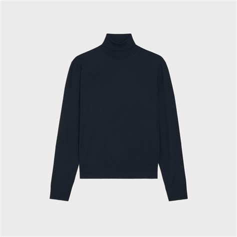 celine turtleneck|TURTLENECK SWEATER IN ICONIC MERINOS .